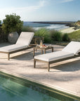 Northlake 3 - Piece Teak Outdoor Chaise Set - From Where Finds -