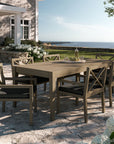 Northlake 7 - Piece Outdoor Teak Wood Dining Set - From Where Finds -