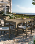 Northlake 7 - Piece Outdoor Teak Wood Dining Set - From Where Finds -