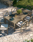 Northlake 9 - Piece Outdoor Teak Wood Dining Set - From Where Finds -