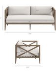 Northlake Outdoor Teak Loveseat - From Where Finds -