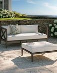 Northlake Outdoor Teak Wood Loveseat and Ottoman Set - From Where Finds -