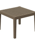 Northlake Square Outdoor Patio Teak Side Table - From Where Finds -