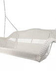 Northlight 28" x 50" Hand Woven Wicker Outdoor Porch Swing - White - From Where -