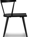 Oak Wood Black Dining Room Chair - From Where -