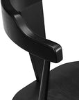 Oak Wood Black Dining Room Chair - From Where -