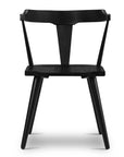 Oak Wood Black Dining Room Chair - From Where -