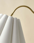 Odette Floor Lamp with Scallop Shade - From Where -