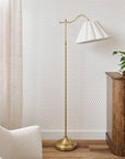 Odette Floor Lamp with Scallop Shade - From Where -