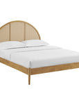 Odette Queen Arched Rattan Cane Platform Bed - From Where Finds -