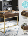 Office Desk with 3 Drawers - From Where Finds -