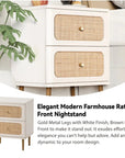 Okkra Modern Woven Nightstand - From Where -