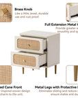 Okkra Modern Woven Nightstand - From Where -