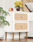 Okkra Modern Woven Nightstand - From Where -