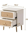 Okkra Modern Woven Nightstand - From Where -