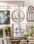 Old Town Wooden Wall Clock - From Where Finds -