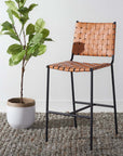 Olenna Woven Counter Stool - From Where -