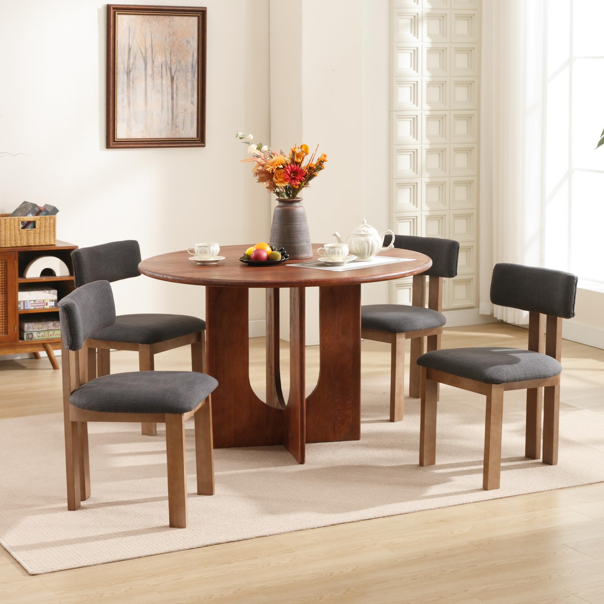Open Back Dining Chairs Set of 2 - From Where -