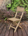 Open Back Folding Outdoor Dining Chair - From Where -