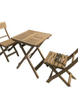 Open Back Folding Outdoor Dining Chair - From Where -