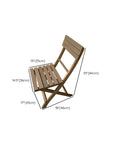 Open Back Folding Outdoor Dining Chair - From Where -