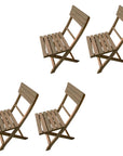 Open Back Folding Outdoor Dining Chair - From Where -