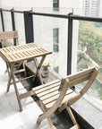 Open Back Folding Outdoor Dining Chair - From Where -