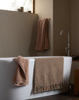 Organic Checkered Bath Rug - From Where -