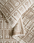 Organic Cotton Jacquard Floral Coverlet - From Where Finds -