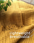 Organic Cotton Throw Blanket - From Where -