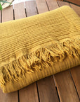 Organic Cotton Throw Blanket - From Where -