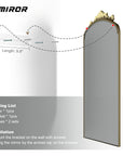 Ornate Vintage Full Length Mirror - From Where -
