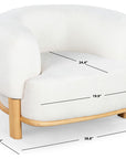 Oscar Boucle Accent Chair - From Where Finds -