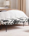 Ottoman Upholstered Benches Cow Print - From Where -