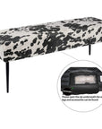 Ottoman Upholstered Benches Cow Print - From Where -