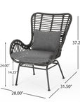 Outdoor 3 - Piece Wicker Chat Set - From Where -