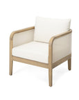 Outdoor Acacia Wood Club Chair with Cushions - From Where -