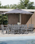 Outdoor All - Weather Dining Set (Grey) - From Where -
