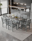 Outdoor All - Weather Dining Set (Grey) - From Where -