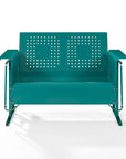 Outdoor Metal Glider Loveseat - From Where -