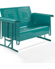 Outdoor Metal Glider Loveseat - From Where -