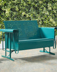 Outdoor Metal Glider Loveseat - From Where -