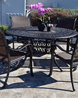 Outdoor Patio 7 pcs Round Dining Set - From Where -