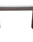 Outdoor Patio Bar Table with Glass Top - From Where -