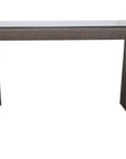 Outdoor Patio Bar Table with Glass Top - From Where -