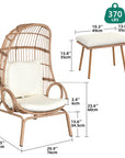 Outdoor Wicker Egg Chair - From Where -