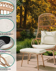 Outdoor Wicker Egg Chair - From Where -