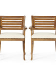 Outdoor Wood Dining Chair (Set of 2) - From Where -
