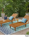 Outdoor Wooden Chaise Lounge - From Where -