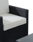 Outsunny 4 Piece Wicker Patio Furniture Set - From Where -